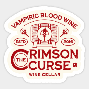 Crimson Curse Wine Cellar Sticker